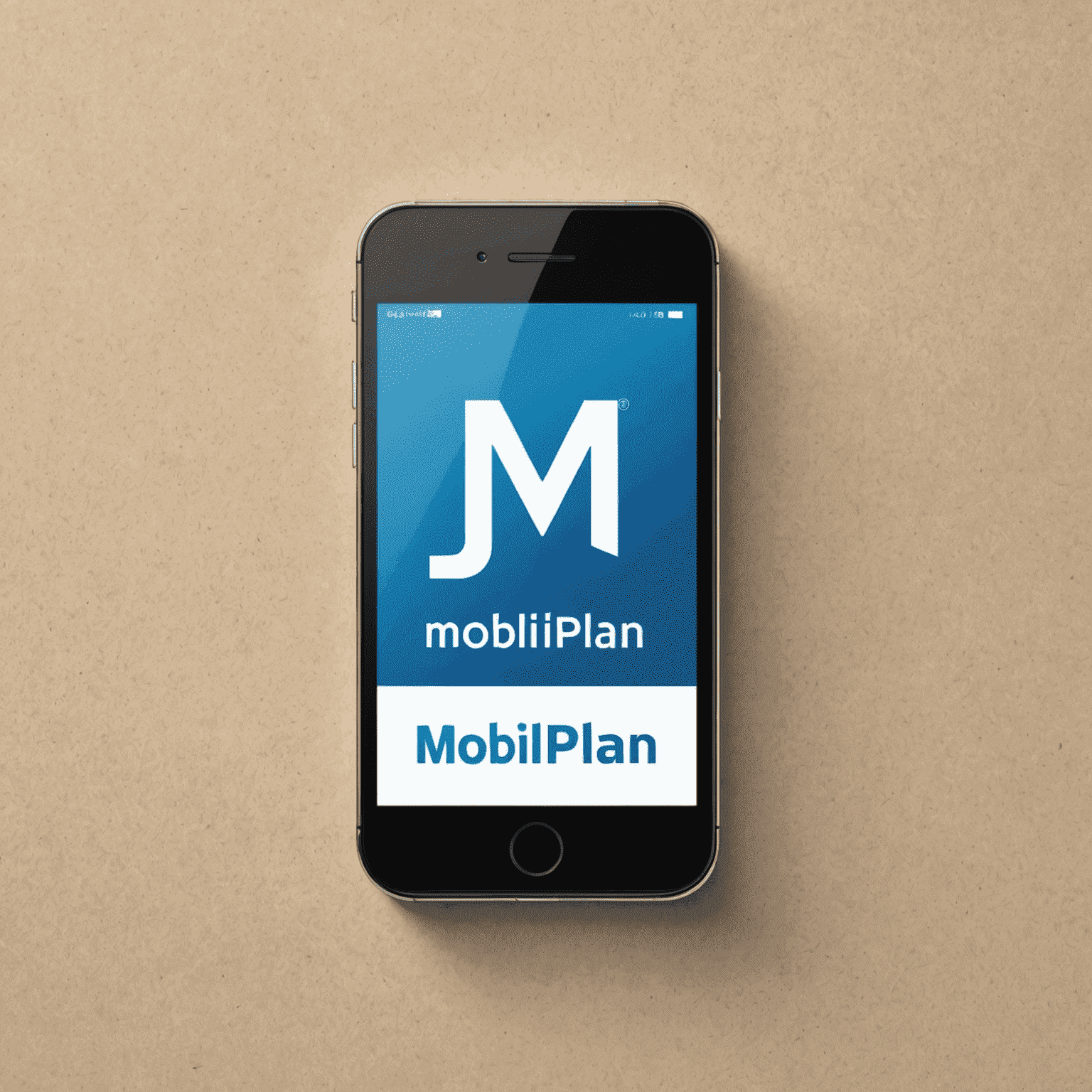 mobiliplan logo - stylized text with a mobile phone icon