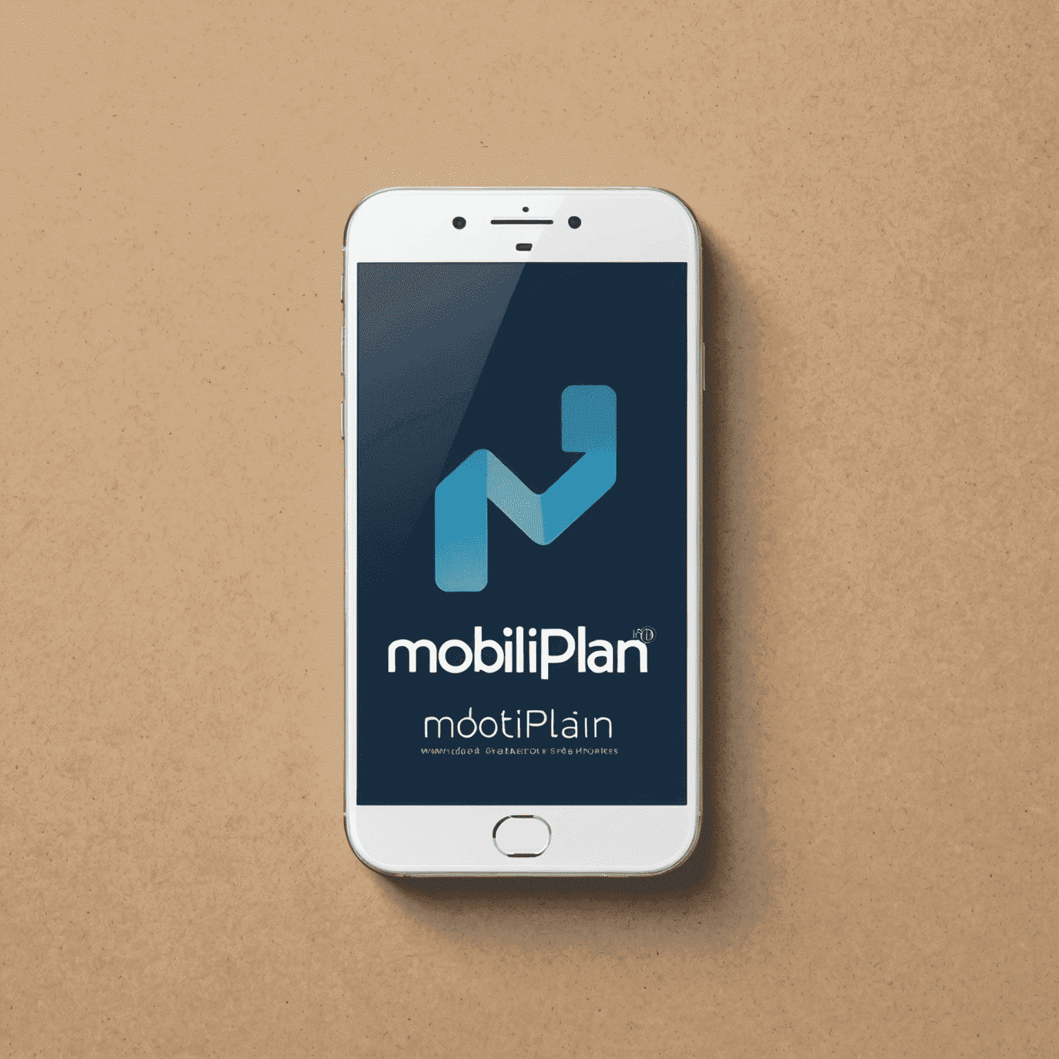 mobiliplan logo - stylized text with a mobile phone icon