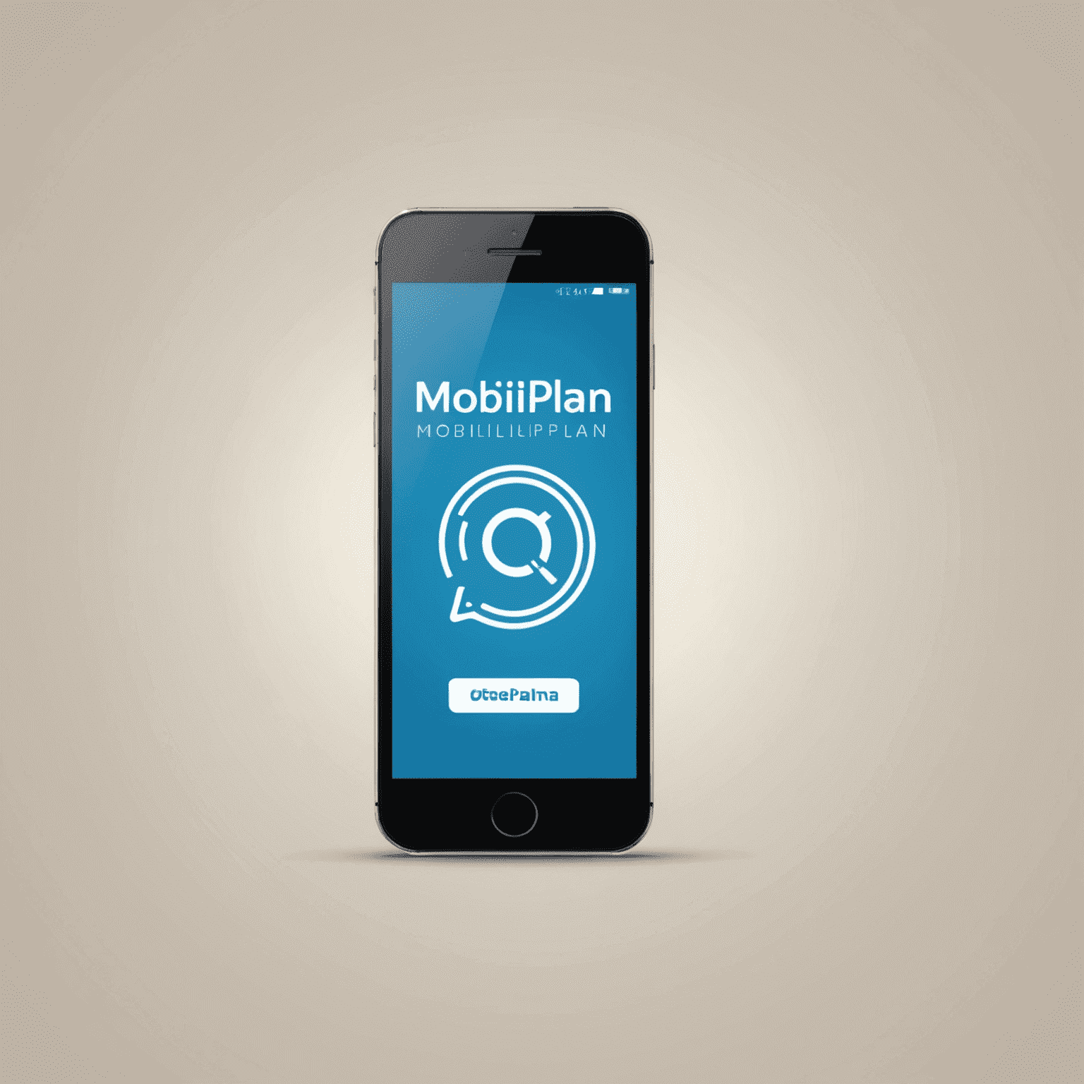 mobiliplan logo - stylized text with a mobile phone icon