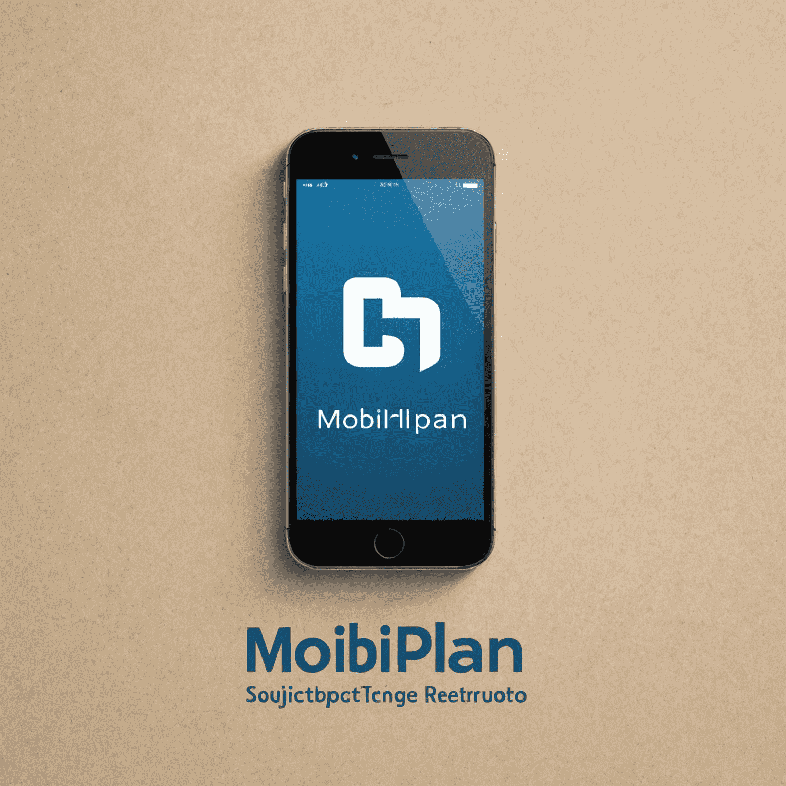 mobiliplan logo - stylized text with a mobile phone icon