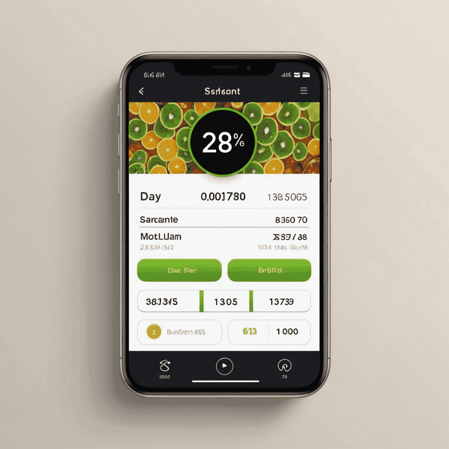 Animated slider or dial interface allowing users to select their top-up amount, with real-time updates showing how much data or credit they'll receive.